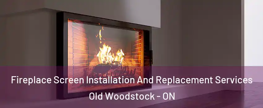 Fireplace Screen Installation And Replacement Services Old Woodstock - ON